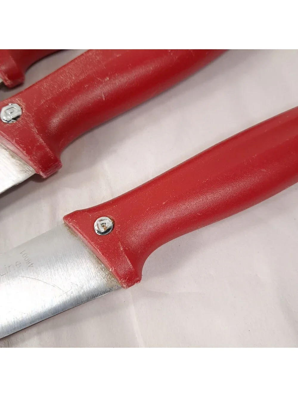 Pirge Pure Line knife set 3 red made in Turkey Paring 48001 Carving Meat 48003